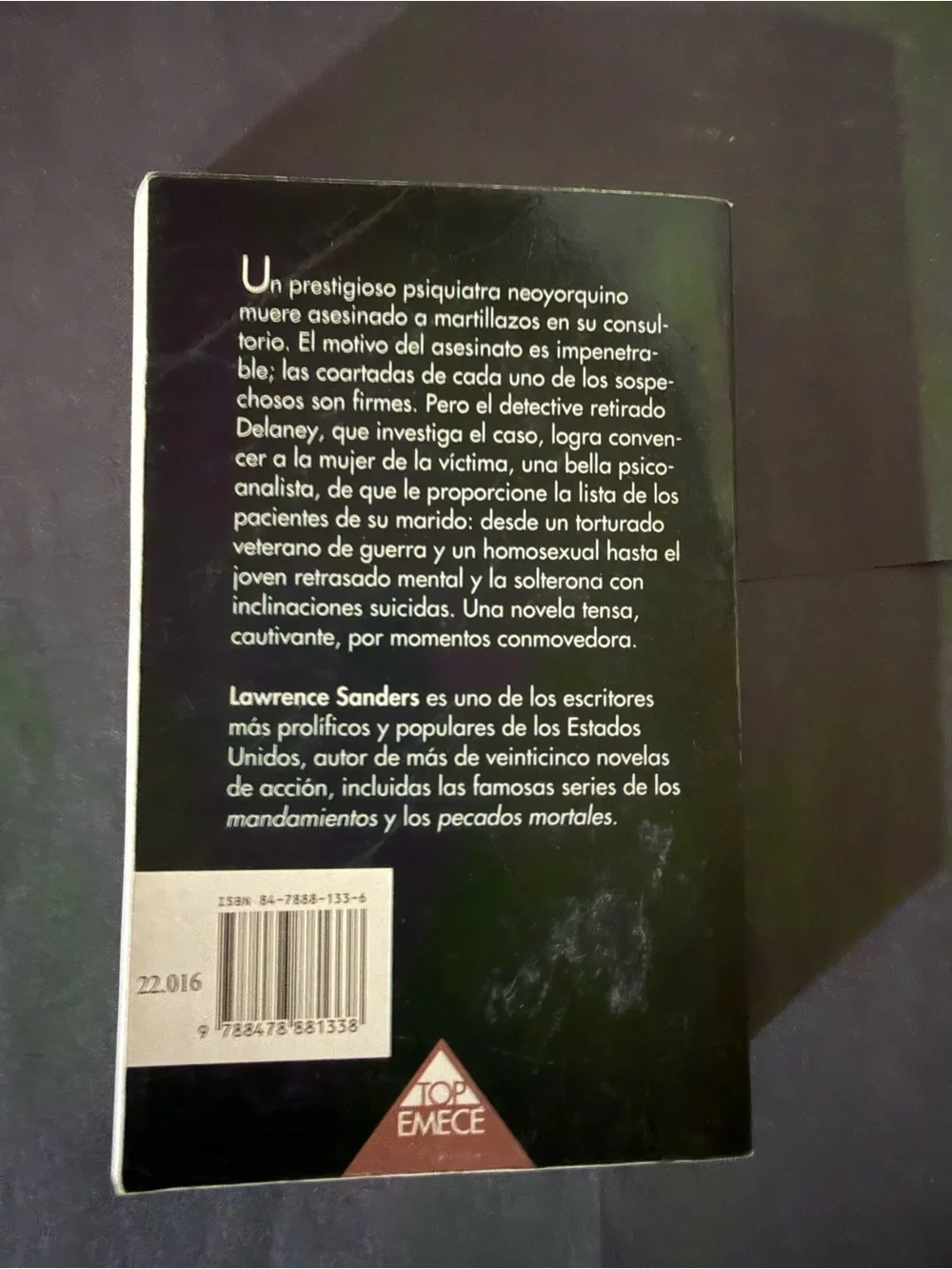 Lawrence Sanders El cuarto Pecado Mortal - Paperback Novel